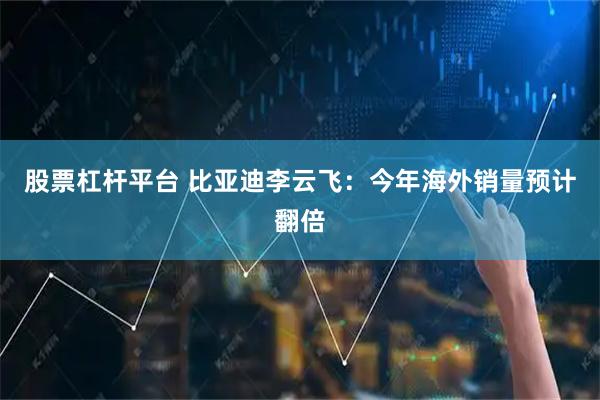 股票杠杆平台 比亚迪李云飞：今年海外销量预计翻倍